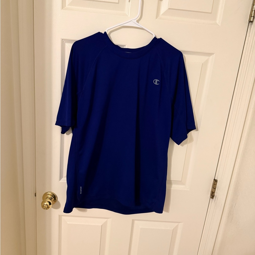 Champion Men's Deep Blue Short Sleeve Tee